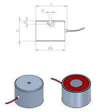 Lade das Bild in den Galerie-Viewer, Elektrohaftmagnet abschaltbar (rund) - die magnetprofis