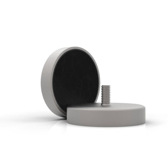 Hartferrit Flachgreifer mit Gewindezapfen - die magnetprofis