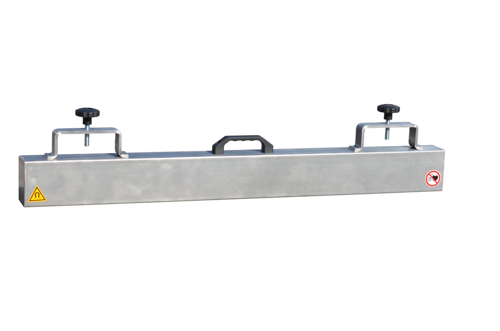 Staplermagnetbesen mit Ablösevorrichtung Edelstahl - die magnetprofis